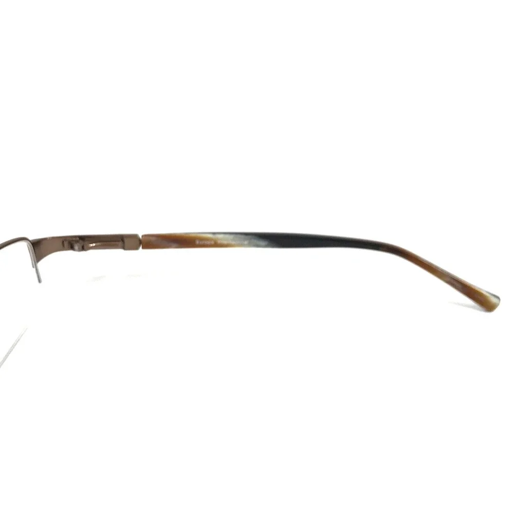 Scott Harris Eyeglasses Frames 149 01 Light Brown Rectangle Half Rim 48-18-135